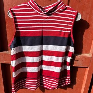 Striped sleeveless shirt